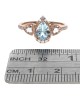 Aquamarine, Morganite and Diamond Ring